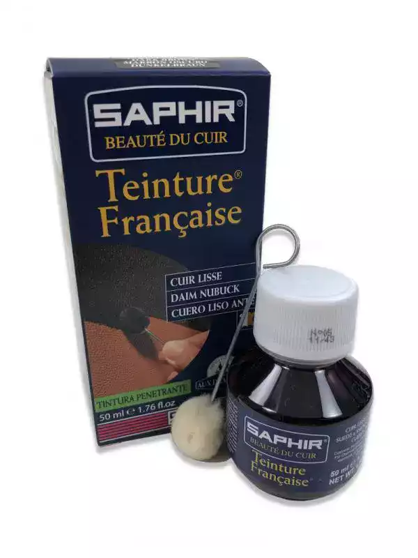 Teinture française pour le cuir Saphir noir