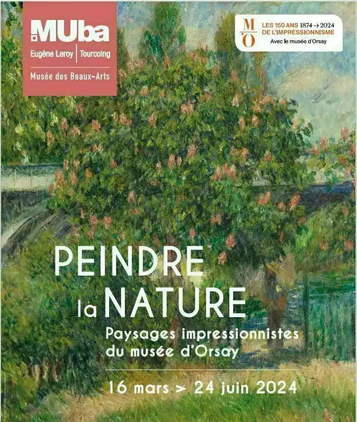 affiche Peindre la Nature, MUBA Tourcoing