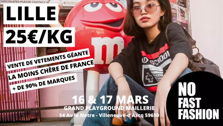 affiche NO Fast Fashion Lille