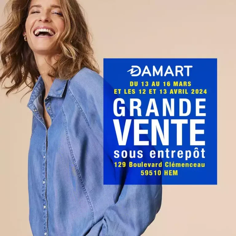flyer vente Damart braderie
