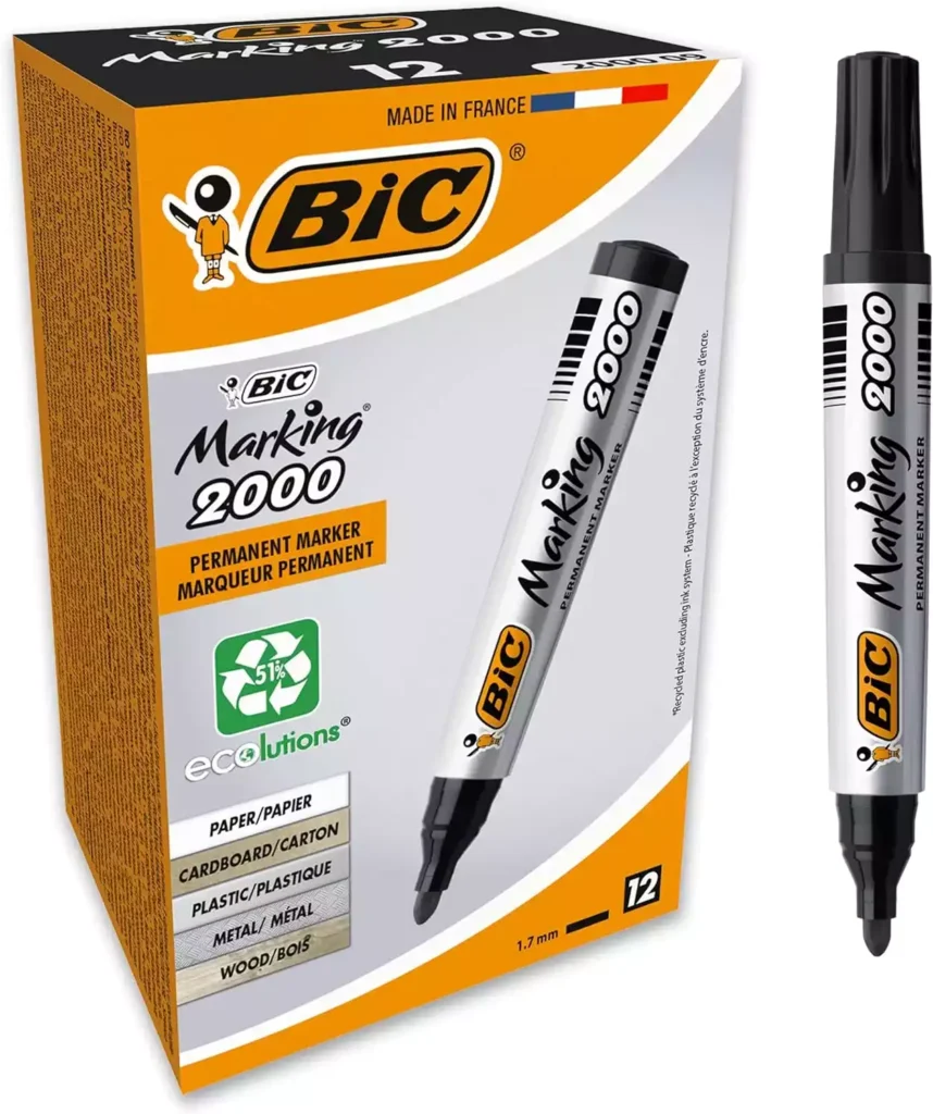 marqueur indélébile noir Bic