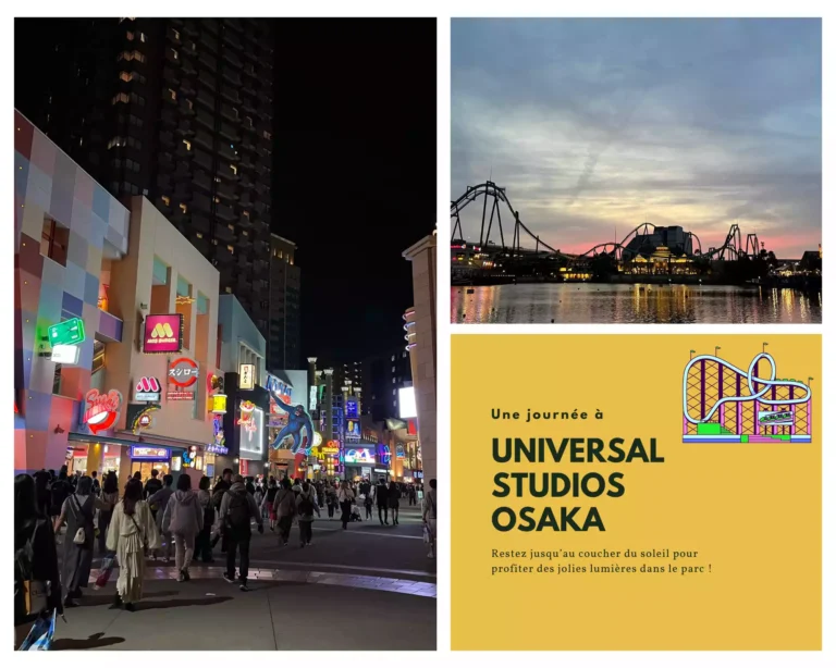Universal Studios Osaka Japon de nuit