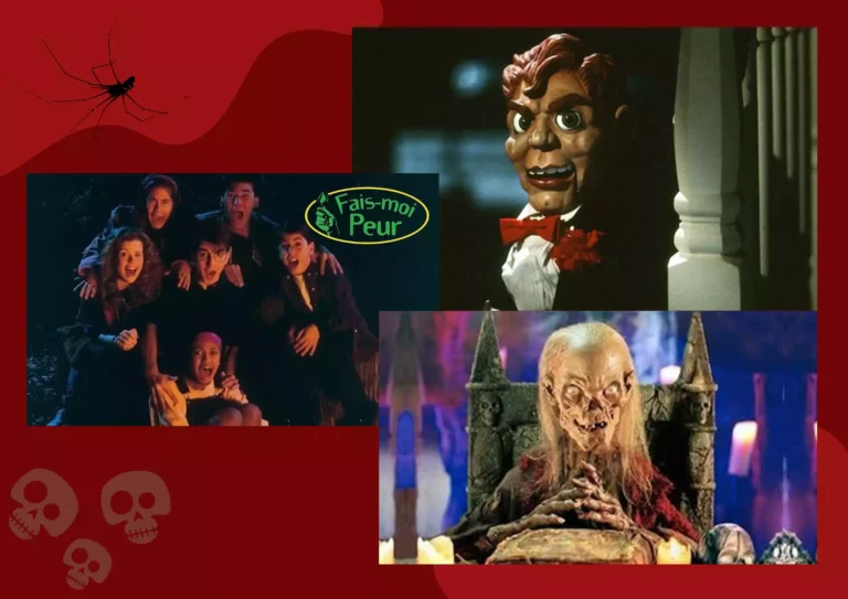 séries d'halloween des années 90 : Chair de poule, Fais moi peur, Les contes de la crypte